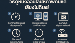 วิธีดูหนังออนไลน์ให้ภาพคมชัด เสียงไม่ดีเลย์ | เคล็ดลับดูหนังไม่สะดุดสำหรับคอหนังตัวจริง